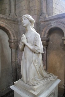 Violet Vaughan Morgan monument by Derwent Wood 1921, Norwich cathedral church, Norfolk, England, UK