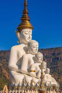 Five-headed Buddha statue, Wat Phra That Sorn Kaew Buddhist temple complex, Phetchabun province,