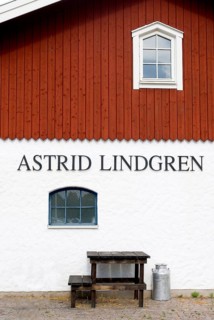 Entrance to Astrid Lindgren World, Pippi Longstocking, children's book, author, in Vimmerby, Sweden