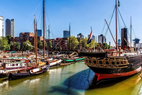 Wijnhaven and Leuvehaven, Rotterdam, The Netherlands