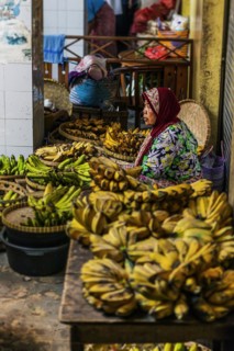 Traditional authentic food market, vendor, woman, fruit, vegetable, fresh, food, nutrition, sale,