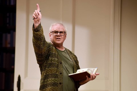Joachim Krol (Wolfgang), Sophia oder das Emde der Humanisten, German premiere, photo rehearsal on