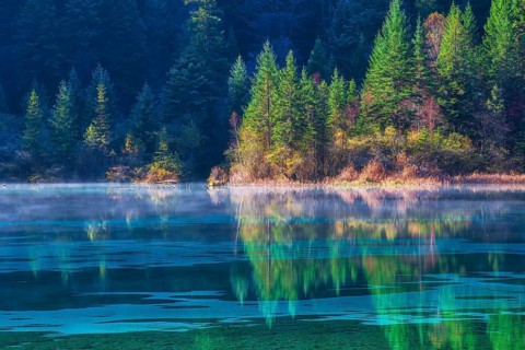 Jiuzhaigou, Sichuan, China – a UNESCO World Heritage nature reserve in the Min Mountains of