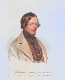 Franz Wilhelm Lippich (1799-1845) Doctor, Historical, digitally restored reproduction from a 19th