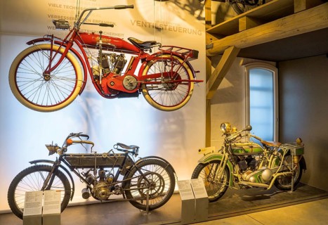 Old motorbikes, PS.SPEICHER Museum, Einbeck, Lower Saxony, Germany