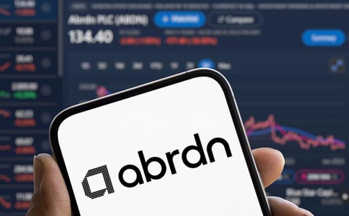 abrdn logo is displayed on smartphone. Abrdn plc is a United Kingdom based global investment