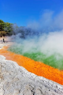 Champagne pool, Waiotapu Thermal Park, Waiotapu, Rotorua, Bay of Plenty, North Island, New Zealand