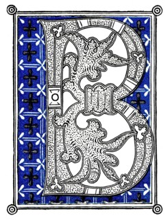 Decorated letters, Initials from the 11th century