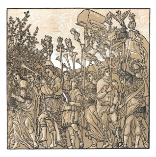 Triumphs of Caesar, 16th century, by Andrea Andreani after Andrea Mantegna, facsimile of the 19th