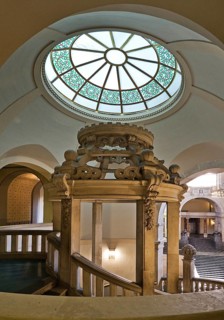 Neues Rathaus, interior view, Wilhelminian palace-like magnificent building in eclectic style,