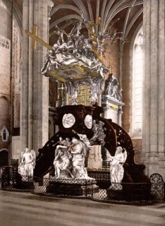 Altar in St Bavo's Abbey, an abbey in the Flemish city of Ghent near the confluence of the Leie and