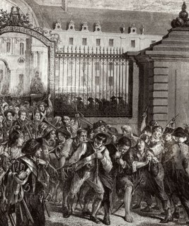 The storming of the Bastille in 1789, the symbolic start of the French Revolution