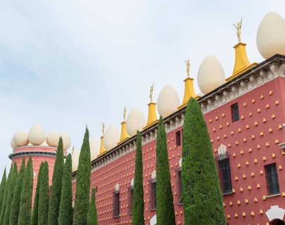 View of the Teatre-Museu Dalí in Figueras, Spain