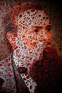 Picture of Friedrich Engels in the house where he was born, now the Museum of Industrial Culture,