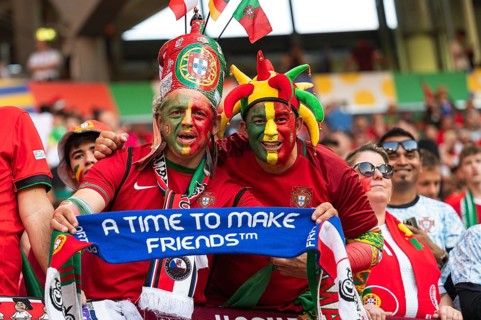 LEIPZIG, GERMANY - JUNE 18, 2024: Euro 2024 Groupe F match Portugal vs Czechia 2:1. Portugal