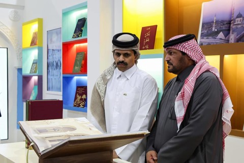 In Damascus, Syria on February 9, 2026, a Qatari heritage troupe presents musical performances to