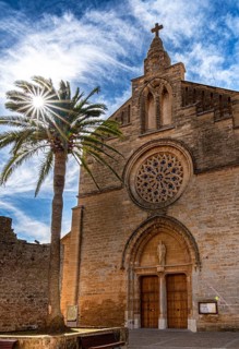 Església de Sant Jaume d'Alcúdia, church in the old town, Malorca, Spain