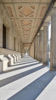 The colonnades of Museum Island, Berlin-Mitte, Berlin, Germany