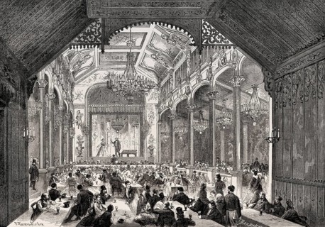 Interior view of the Old Summer Palace, Haidian District, Beijing, China, 1860