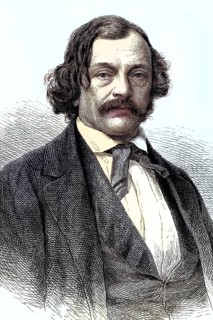 Hermann Marggraff, 1809-1864, was a German writer, journalist and literary critic, coloured woodcut
