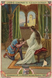 Picture series Schwanhilde, a fairy tale based on Musäus, Liebig picture, digitally restored