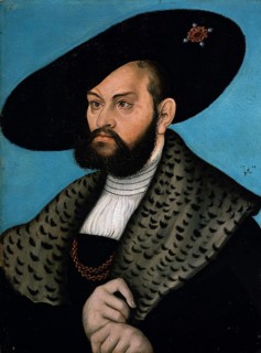 Albert of Prussia, painting by Lucas Cranach the Elder, dated 1528. Albert of Prussia (17 May 1490