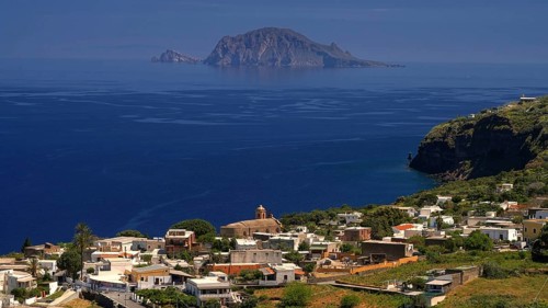 Italy - Sicily - Aeolian Islands - Salina - View of Panarea