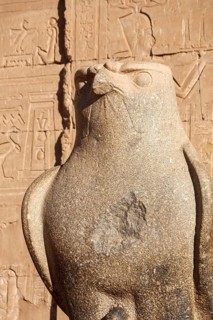 Horus statue, Edfu temple, Horus temple, Edfu, Egypt