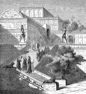 The Palace of Artaxerxes, Persepolis, reconstruction