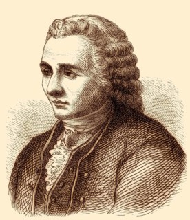 Jean-Jacques Rousseau, 1712 – 1778, a Genevan philosopher, writer and composer