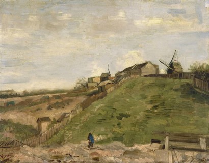 The hill of Montmartre with stone quarry (1886), Painting by Vincent Willem van Gogh (born 30 March
