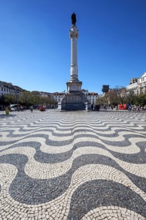 Monument to Dom Pedro IV, Rossio Square, Lisbon, Portugal