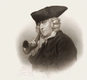 Portrait of James Hutton with an ear trumpet, 1726 – 1797, Scottish geologist, agriculturalist,