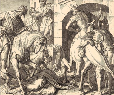 Death of Jezebel, Old Testament, by Julius Schnorr von Carolsfeld