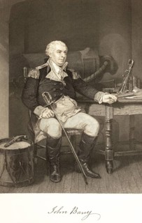 John Barry (1745-1803) naval officer of the Continental Army, first commander-in-chief of the US