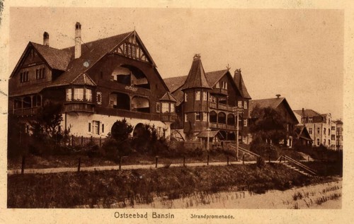 Historical postcard around 1900, Baltic resort Bansin, district of the municipality of Baltic