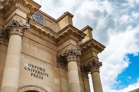 Oxford, England. July 25th 2023 The entrance to the Oxford University Press building on Walton