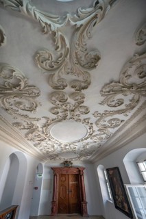 17th century stucco work, in the Dominican convent of Wettenhausen, 12th century, baroqueised in