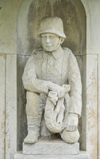 War memorial for dead soldiers in the 1st World War, Linum, Brandenburg, Germany