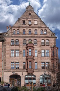 Historic residential and commercial building, built in 1999, Königstr, Nuremberg, Middle Franconia,