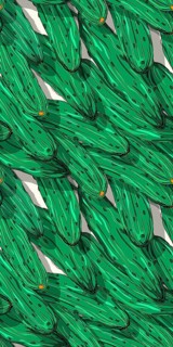 Fresh cucumbers vector seamless pattern