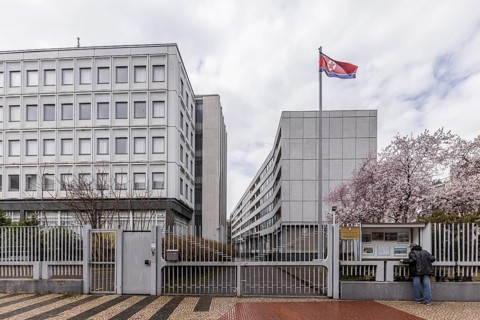 Embassy of the Democratic People's Republic of Korea. Better known as North Korea. Exterior view