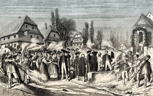 Wedding, Alsace, France, 19th century