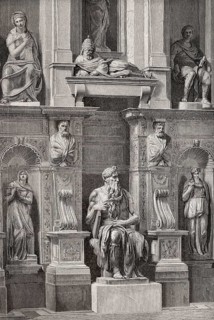 The Tomb of Pope Julius II, church of San Pietro in Vincoli, Rome, Italy, 19th Century
