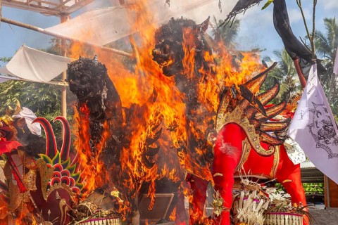 Wadah, the vehicle, the sacred magnificent animal, is the transport vehicle to transport the soul
