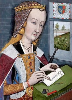 Phaedra, (Phaidra or Fedra), a Cretan princess, writing to her stepson Hippolytus or Hippolytus,
