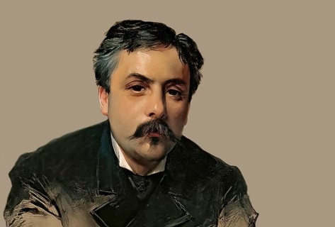 Gabriel Fauré, 1845 – 1924, French composer, digitally edited according to a painting by Paul