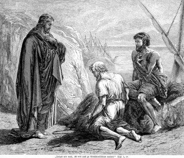 Follow me, I want to make you fishers of men, chapter 4, verse 19, Matthew Gospel, Jesus, Sea of