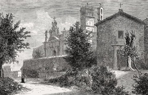 Basilica di Santa Croce in Gerusalemme, Rome, Italy, 19th Century