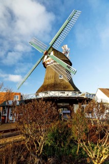 Dutch windmill Selden Rüst, Norderney, Lower Saxony, Germany